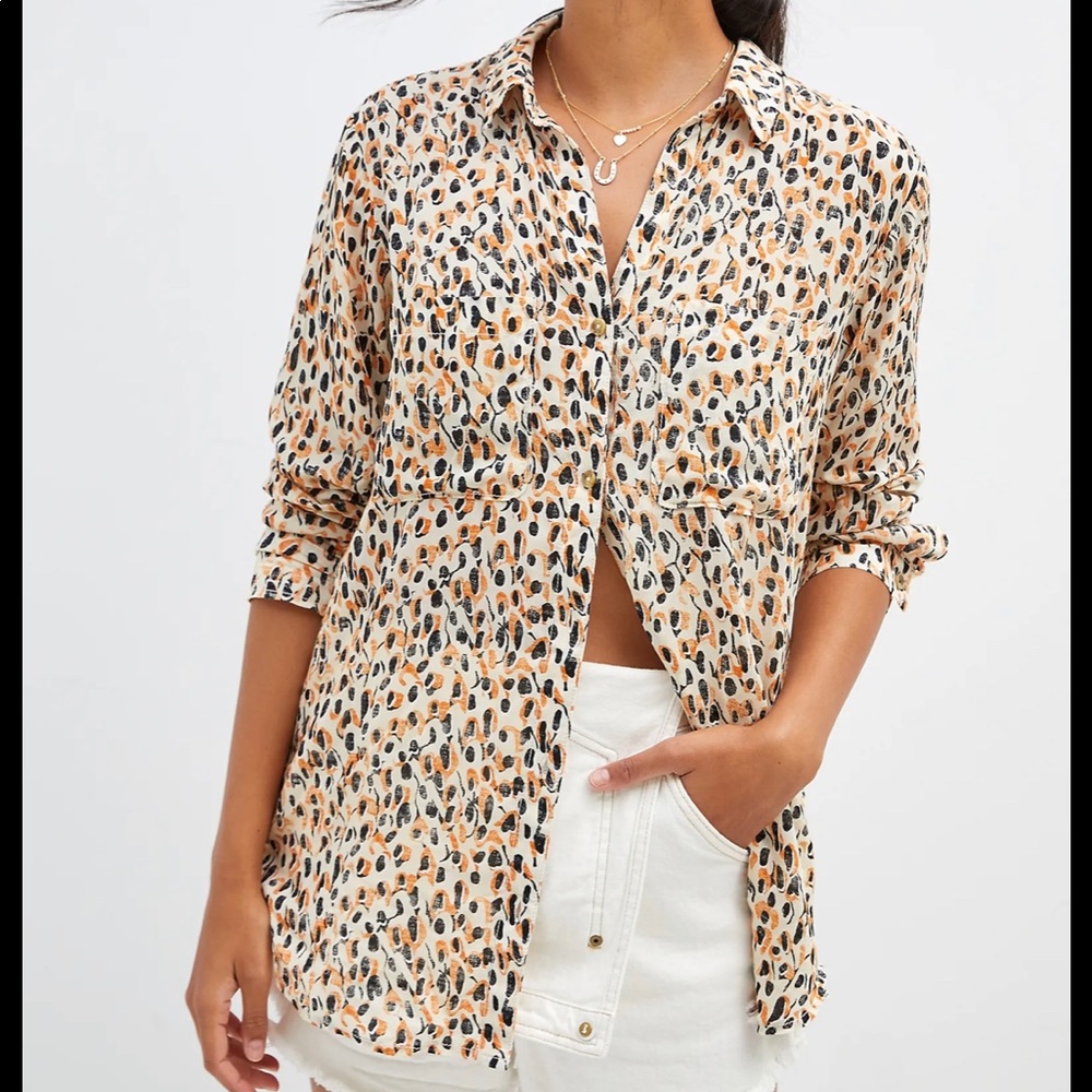 Anthropologie Pilcro relaxed button down